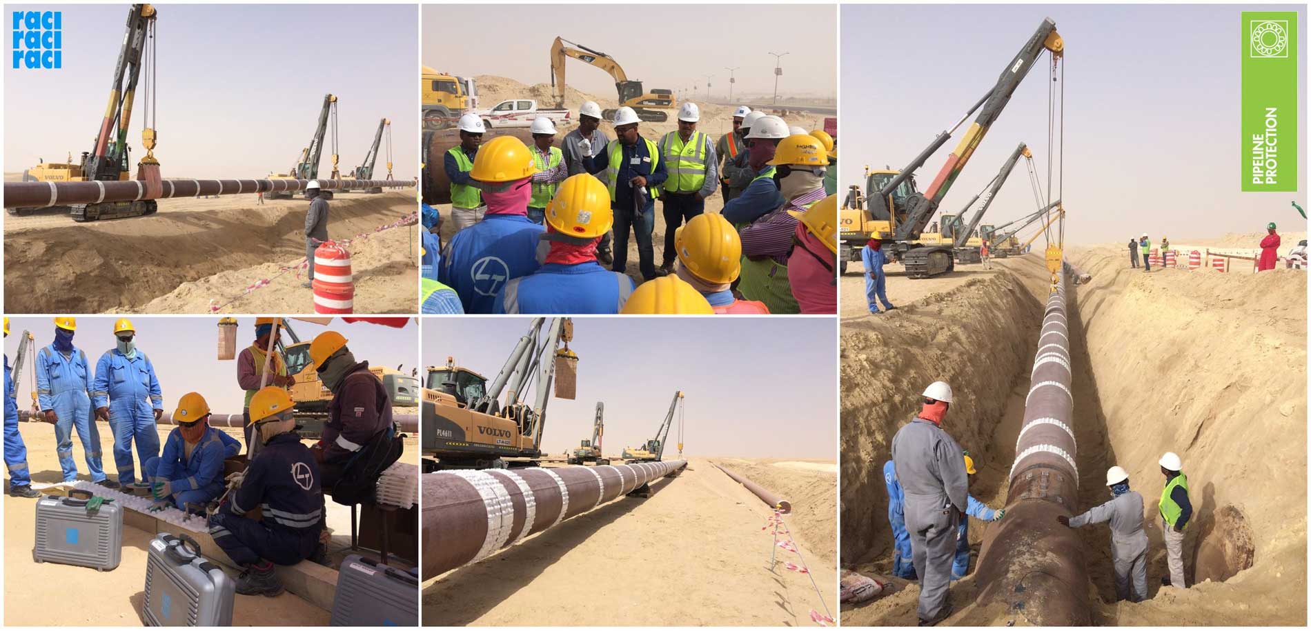 Once again Raci has been selected as partner to complete this Saudi Aramco big project. The installation of our HDPE Spacers CFD25 and CDL25 was supervised by us in the presence of Saudi Aramco Officials.
