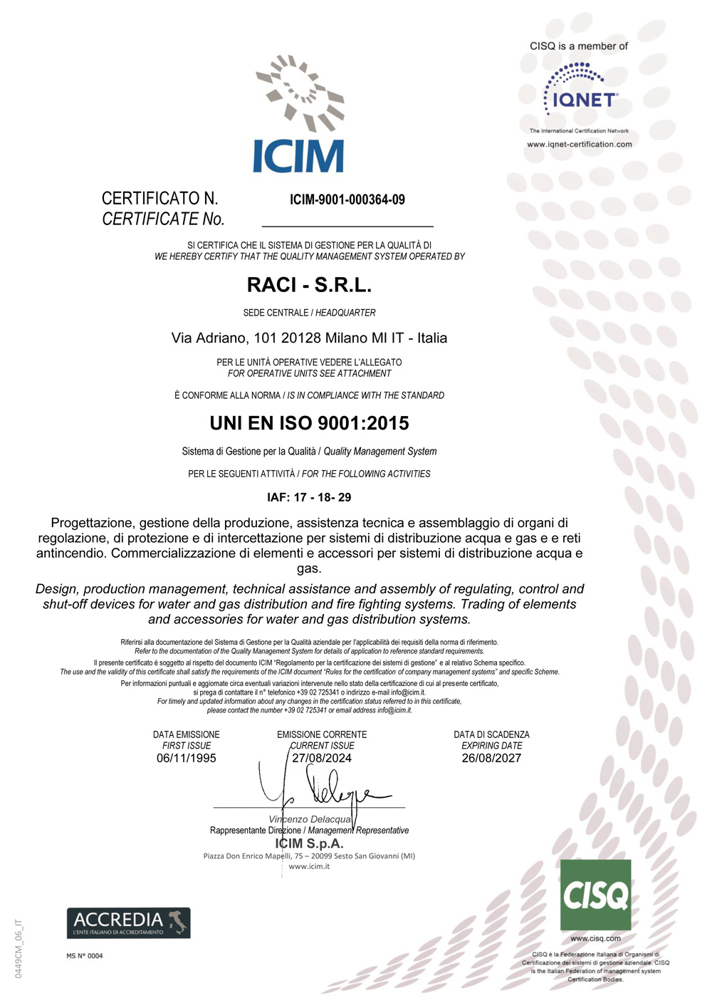 ISO 9001 Cert 364 scad207